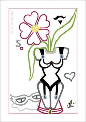 JACQUELINE DITT - The Love and S. Thing remix A3 sign.ltd.Original Druck Grafik - Bild 1 von 2