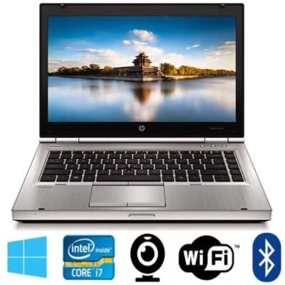  Laptop HP Elitebook 8460p i7-2620M 8GB RAM 128GB SSD DVD 1600x900ox HD+ Win10 - Bild 1 von 4