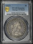 1802/1 Draped Bust Dollar PCGS VF Details Damage