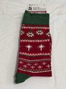 Neu mit Etikett Weihnachtspullover katholische Socke religiöse Herrensocken - Bild 1 von 5