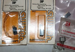 Dip Switch 35-968 Gc 5 Station 50VDC 7101 C & K switch NOS (3 qty. & 1 qty.) - Picture 1 of 2
