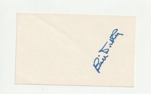 Bill Dickey Autographed 3x5 New York Yankees HOF H617 - Picture 1 of 1
