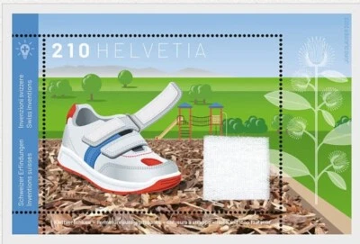 Switzerland "HOOK & LOOP FASTENER" Unique MS with a Burdock Patch 2023 - Image 1 of 4