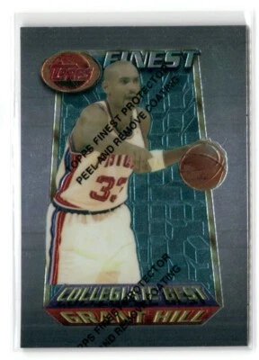 Grant Hill 1994-95 Topps Finest Collegiate Best #200 Rookie RC Detroit Pistons - Image 1 of 2