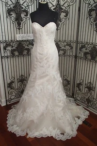 1012Wb SINCERITY 3859 SZ 12 LT GOLD IVORY $1257 WEDDING BRIDAL DRESS GOWN - Picture 1 of 9