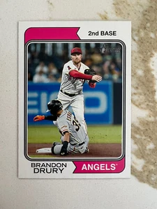 Brandon Drury Los Angeles Angels 2023 Topps Heritage Short Print SP #416 - Picture 1 of 2