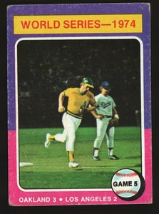 1975 Topps Baseball #465 - 1974 World Series Game 5 WS - LA Dodgers 75-047 - Picture 1 of 2
