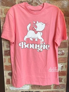 Disney Parks Aristocats Marie Bougie Pink Adult Shirt Size M Medium NEW - Picture 1 of 1