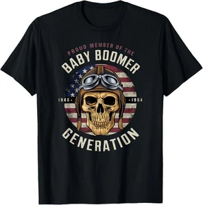 Baby Boomer Calavera Patriótica Camiseta Sudadera con Capucha Regalos 1946-1964 Camiseta Sudadera con Capucha - Imagen 1 de 6