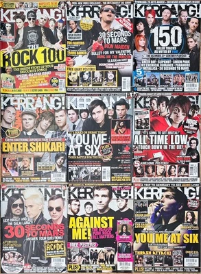 Magazine Mixed x9 Set 1 - Kerrang - 30 Seconds to Mars, You me at Six See Info - Image 1 of 4