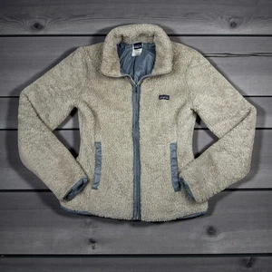 Patagonia Los Gatos Jacket Women’s S Oatmeal Fleece High Pile Lined Full Zip - Picture 1 of 5