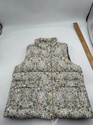 Chaleco acolchado medio para mujer J.Crew en Liberty Tapestry floral PrimaLoft invierno Foto 1 de 4
