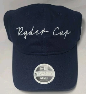 New Era 9TWENTY Official Script Ryder Cup Mütze blau Damen verstellbar neu mit Etikett - Bild 1 von 8