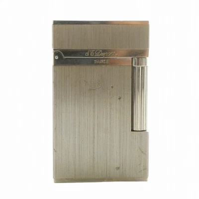 Accendino a gas S.T.DUPONT Ligne 2 LINE2 logo rullo colore argento - Immagine 1 di 4