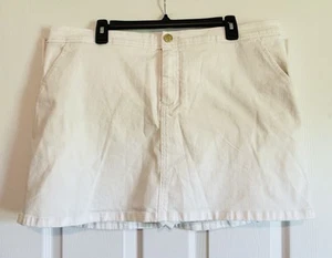 Lilly Pulitzer Women’s Colette Skort White Denim Stretch Size 16 NWT - Picture 1 of 8