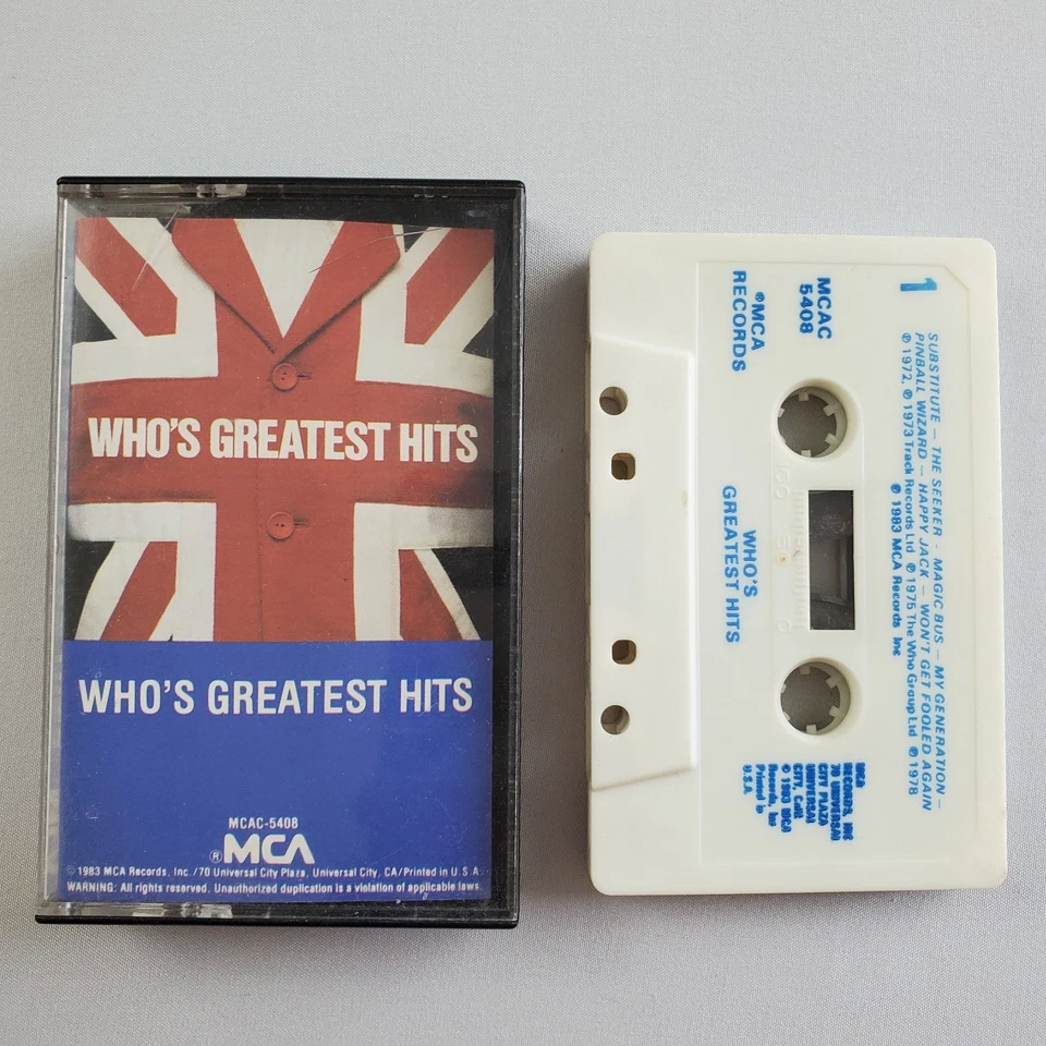 The Who's Greatest Hits Audio Music Cassette Tape 1983 MCA VG/EX Classic Rock - Image 1 of 4