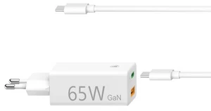 HAMA Notebook-Netzteil 200016 65W USB-C PD GaN - Bild 1 von 3
