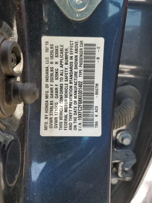 Radiator Fan Motor Fan Assembly Naturally Aspirated Fits 16-21 CIVIC 2548793 - Изображение 1 из 4