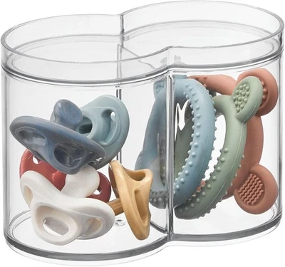 iDesign Round Plastic Canister Cosmetic Organizer 1 Count (Pack of 1), Clear  - Image 1 of 4