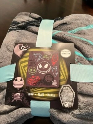 Disney World Nightmare Before Christmas 30th Anniversary Plush Blanket 50x60” - Image 1 of 3