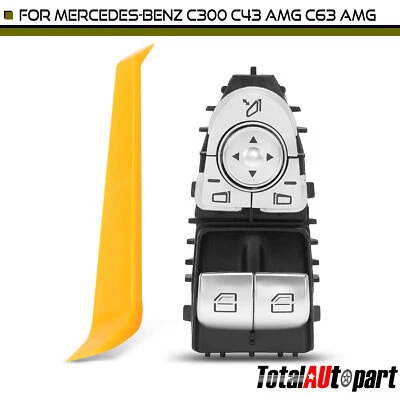 Interruptor de ventana de puerta para conductor delantero Mercedes-Benz C300 C43 AMG C63 AMG Metris Foto 1 de 4