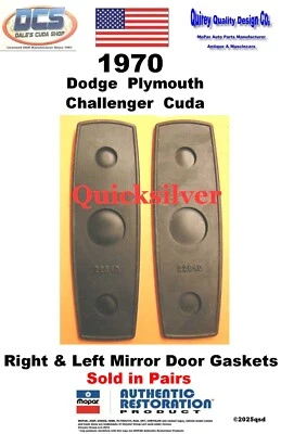 Juego de juntas de espejo retrovisor Challenger Barracuda Cuda E 1970 3454052 NUEVO Mopar EE. UU. Foto 1 de 3