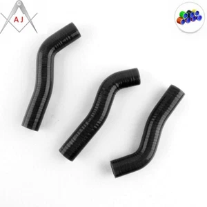 For KTM 250SXF 250 XC-F 2007 2008 2009 Silicone Radiator Coolant Hose Kit Black - Bild 1 von 3