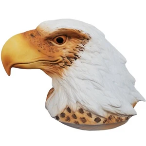 Vintage Bald Eagle Bust Ceramic Porcelain Patriotic Figure Made in Taiwan 7 Inch - Picture 1 of 12