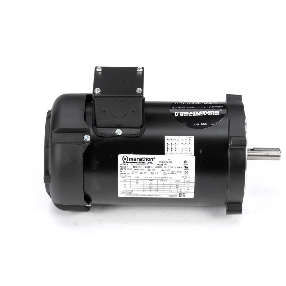 MARATHON 056H17F2022 Vector Motor 1 HP 3Phase 230/460V 1725rpm