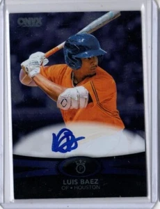 2023 Onyx Authenticated LUIS BAEZ Blue /115 Auto Card Prospect Houston Astros - Bild 1 von 2