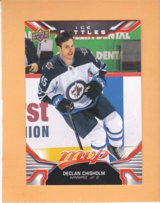 DECLAN CHISHOLM #236 2022-23 UPPER DECK MVP ROOKIE ICE BATTLES WINNIPEG JETS - Image 1 of 2