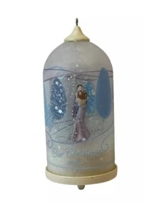 Hallmark Vintage 2004 Our Christmas Couple Snowflake Spin by Hand Ornament - Picture 1 of 3