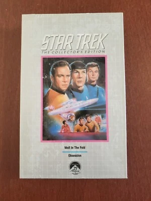 Star Trek The Collector's Edition VHS Wolf in the Fold & Obsession SELLADO Foto 1 de 4