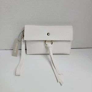 Chicos Convertible Tassel Crossbody Bag Fold Over Bag Zip Up White NWT - Picture 1 of 14
