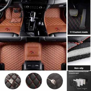 Fit For Dodge Charger Challenger RT Car Floor Mats Leather Waterproof Carpets - Picture 1 of 41
