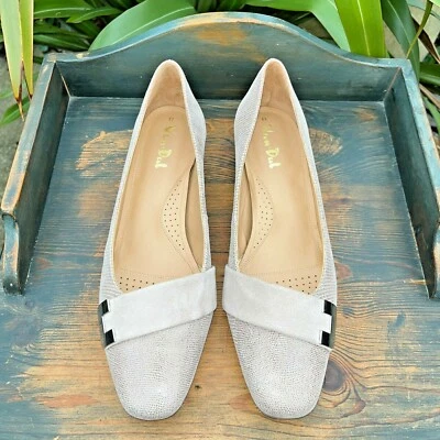 VAN DAL Duchess Fawn Reptile Print Leather Low Heel Court Shoes UK 7.5 EE *NEW* - Image 1 of 4