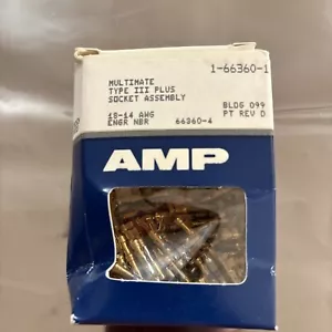 (Scatola da 92)AMP TE Connectivity 1-66360-1 Multimate Gold Contatto Tipo III+nuovo - Foto 1 di 3