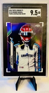 2020 Topps Chrome F1 Formula George Russell RC Rookie Purple /399 SGC 9.5 MINT - Picture 1 of 2