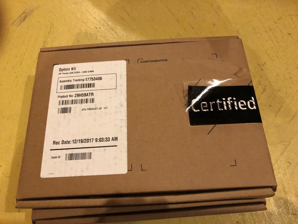 Z9H59ATR Refurbished HP 4GB DDR4 2400 DIMM (HP Refurbished) Open Box - Image 1 of 1