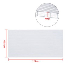 14 Stk Stegplatten Gewächshäuser Polycarbonat Treibhaus 4mm Platten Garten DIY