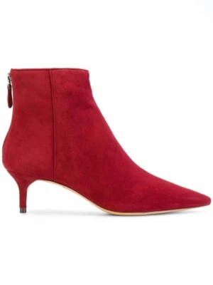 Alexandre Birman Kittie Gamuza-Cuero Botines Rojo EU37 UK4 US7 RRP £690 Foto 1 de 4