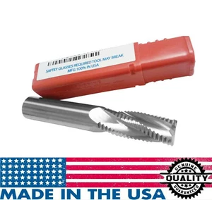 1/2 Zoll (0,500 Zoll) HARTMETALL 4 Flöten Schruppen Schaftfräser Made in USA 300-4500 KOSTENLOSER VERSAND - Bild 1 von 2