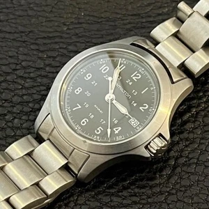 Hamilton Khaki H642110 Quartz Women's Watch Black Dial Tested Japan Used F/S - Picture 1 of 9