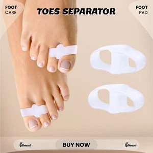 Big Toe Silicone Gel Toe Straightener Bunion Hammer Toe Spreader Hallux Valgus - Picture 1 of 7