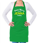 Don't Worry It's a JENNA Thing! Unisex Adult Apron Surname Custom Name Family