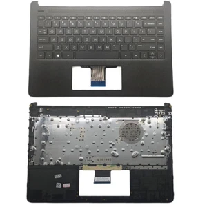 New For HP 14-DQ1059WM 14-FQ 14-DQ Palmrest No-Backlit Keyboard Black M03796-001 - Picture 1 of 8