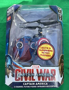 NEW Avengers captain america 2 Channel Flying Figure Comic Con RC Helicopter man - Picture 1 of 8