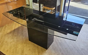 Italian Glass Extendable Table - Picture 1 of 6