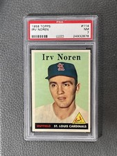 1958 Topps #114 IRV NOREN  St. Louis Cardinals PSA 7 NM