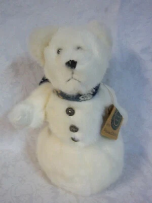 Boyds Bears Eunice P. Snowberry Bear Snowman 12" Plush Soft Toy Stuffed Animal - Image 1 of 4